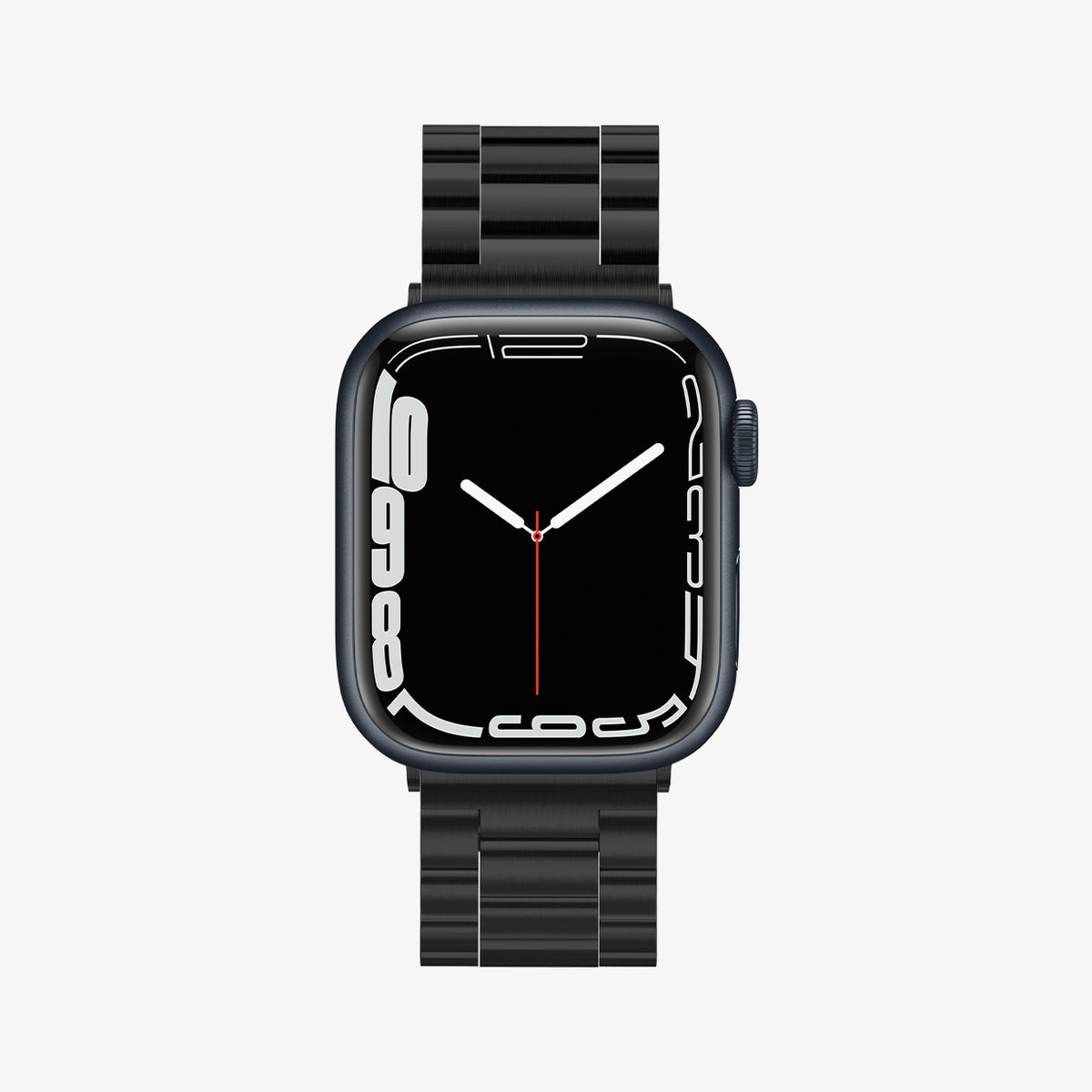062MP25403 - Apple Watch Ultra 3/2/Ultra 49mm, Series 11/10 46mm, 9/8/7 45mm, SE3/SE2/SE/6/5/4 44mm, 3/2/1 42mm Modern Fit Black showing front