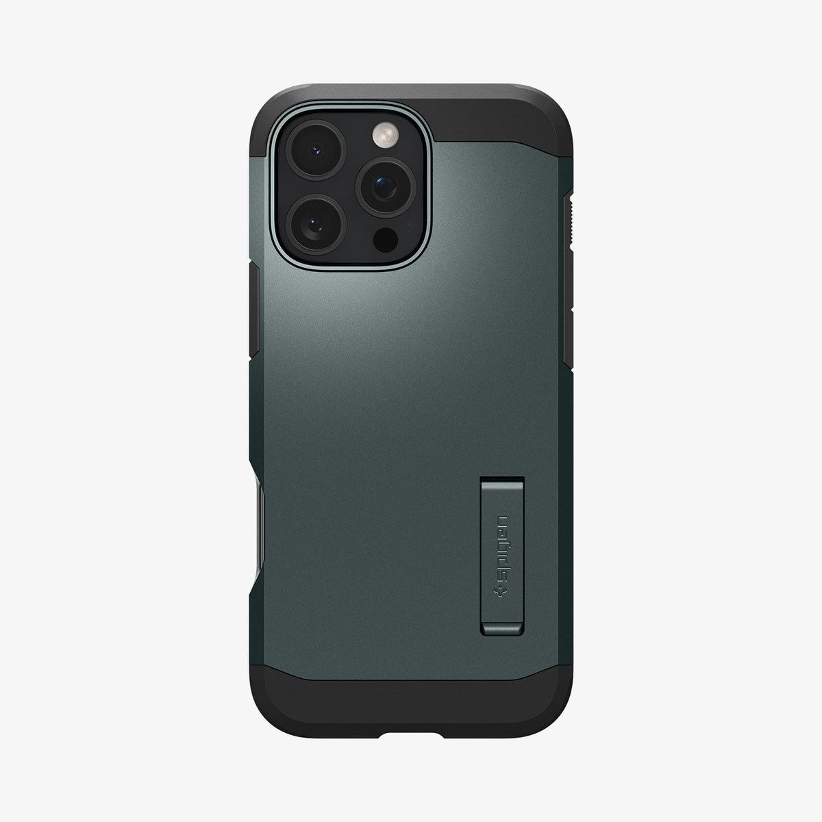 ACS08148 - iPhone 16 Pro Case Tough Armor AI (MagFit) in Abyss Green showing the back