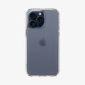 ACS06708 - iPhone 15 Pro Case Ultra Hybrid in frost clear showing the back