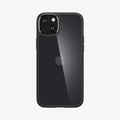 ACS06656 - iPhone 15 Plus Case Ultra Hybrid in frost black showing the back