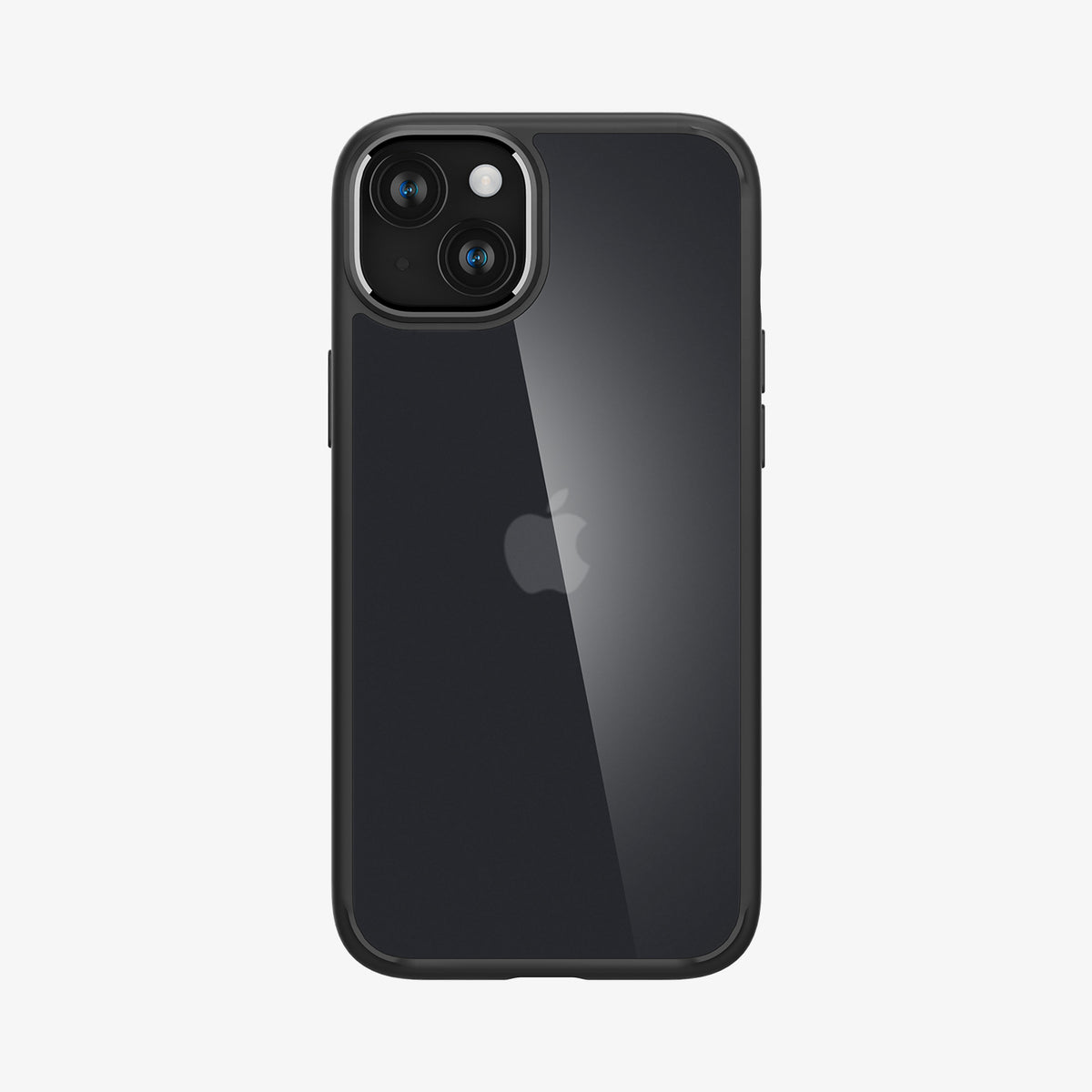 ACS06656 - iPhone 15 Plus Case Ultra Hybrid in frost black showing the back