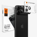 AGL12035 - iPhone 18 Pro Optik Pro XL EZ Fit Lens Protector in Dark Gray showing a camera lens protector with an alignment tray and retail packaging.