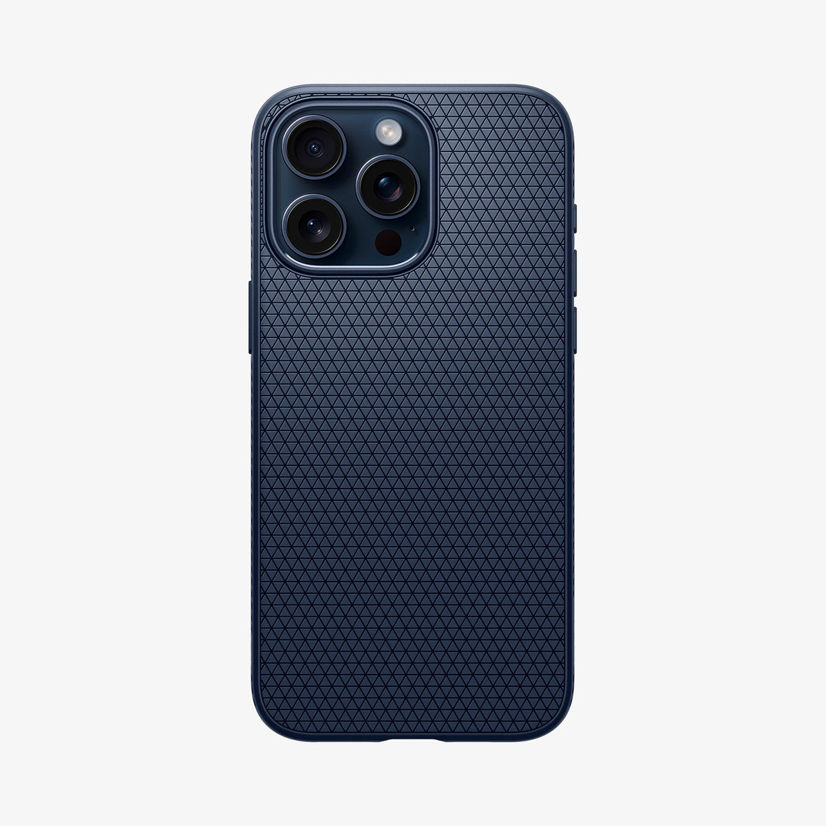 ACS06705 - iPhone 15 Pro Case Liquid Air in navy blue showing the back