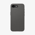 ACS09532 - iPhone 16e Case Liquid Air in Marble Gray showing the back