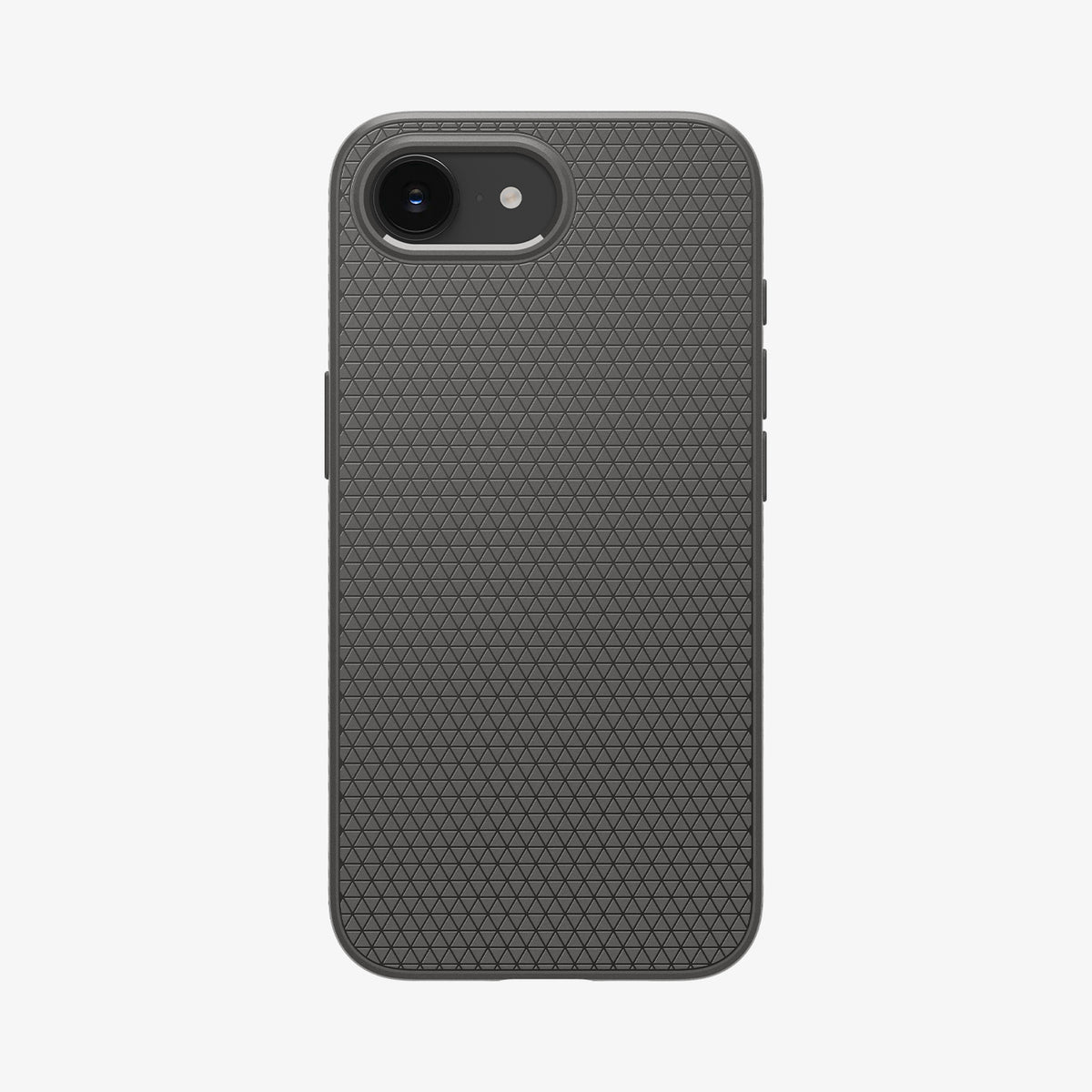 ACS09532 - iPhone 16e Case Liquid Air in Marble Gray showing the back