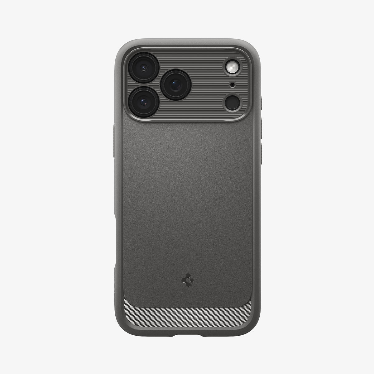 ACS09887 - iPhone 17 Pro Max Rugged Armor (MagFit) in Gray showing the back