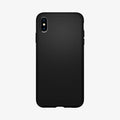 065CS25126  - iPhone XS Max Case Liquid Air in  Matte Black showing the back