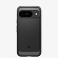 ACS07685 - Pixel 9 Pro Case Rugged Armor in Matte Black showing the back