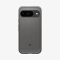 ACS07783 - Pixel 9 Pro Case Rugged Armor in Marble Gray showing the back