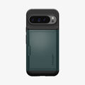 ACS07730 - Pixel 9 Pro XL Case Slim Armor CS in Abyss Green showing the back