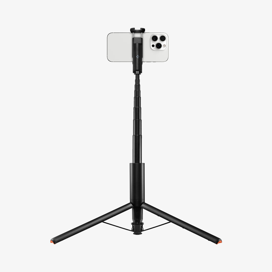 AMP09336 - Tripod Selfie Stick S541W in Black showing the back of the device attached to the tripod