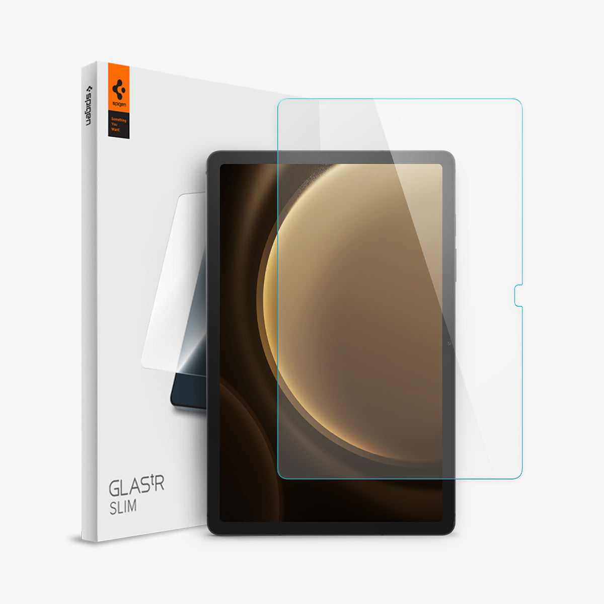 AGL07002 - Galaxy Tab S10 FE Series Screen Protector EZ FIT GLAS.tR showing the device, screen protector and packaging