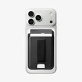 AFA10802  - MagSafe SleekBand Card Holder | 3 Cards (MagFit) in Dark Black showing front with card in the product