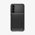 ACS06376 - Galaxy S23 FE Case Rugged Armor in matte black showing the back