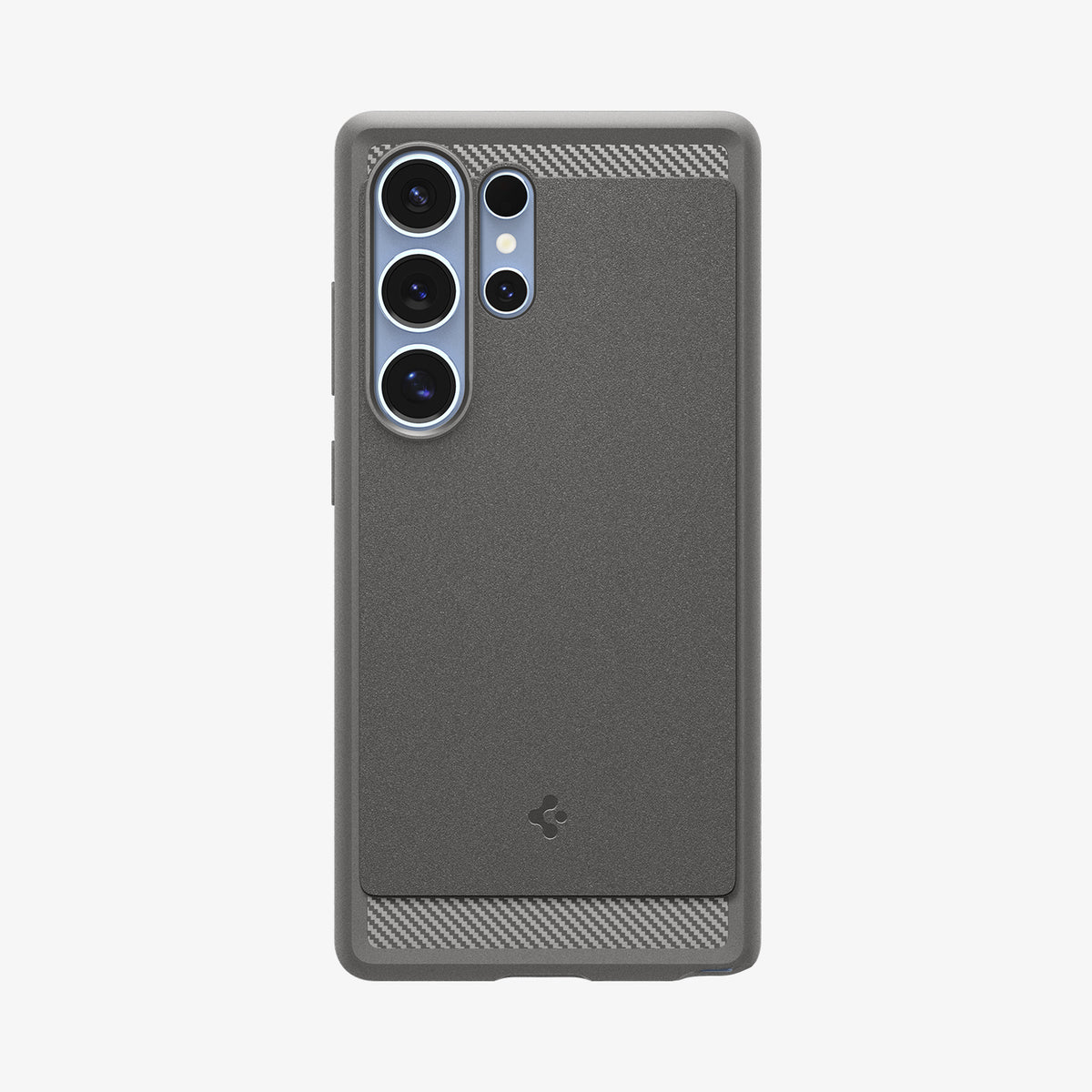 ACS08952 - Galaxy S25 Ultra Case Rugged Armor (MagFit) in Marble Gray showing the back