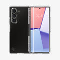 ACS07813 - Galaxy Z Fold 6 Case Ultra Hybrid Pro in Crystal Clear showing the back, hinge and front