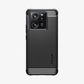 ACS07502 - Xiaomi 13T Pro Rugged Armor Case in Matte Black showing the back