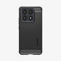 ACS08858 - Xiaomi 14T Pro Case Rugged Armor in Matte Black showing the back
