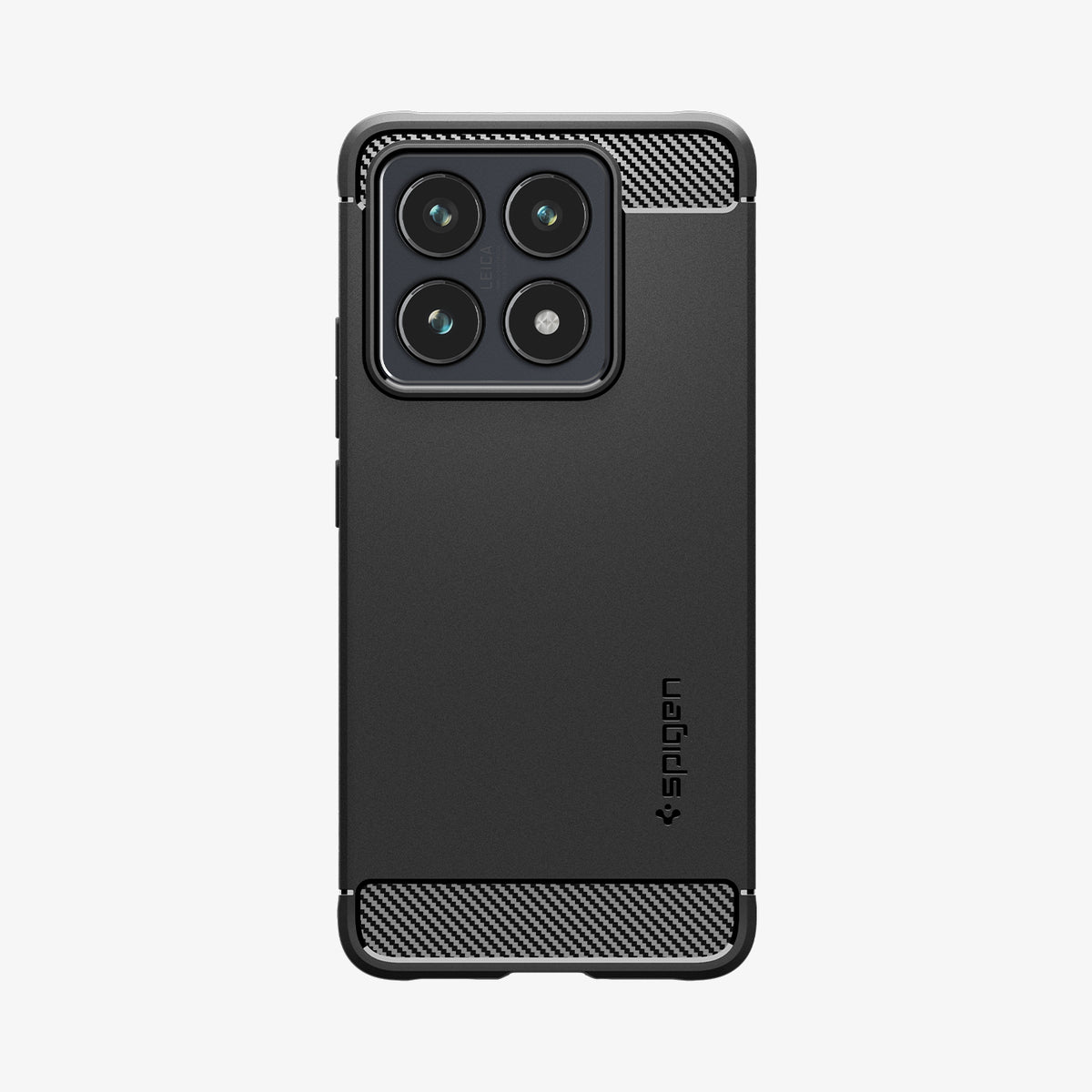 ACS08858 - Xiaomi 14T Pro Case Rugged Armor in Matte Black showing the back