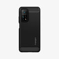 ACS02161  - Xiaomi Mi 10T Pro Case Rugged Armor in  Matte Black showing the back