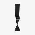 AMP02290 - Apple Watch Series (Apple Watch (41mm)/Apple Watch (38mm)) Watch Band Lite Fit in black showing the watch band bending to show the durability