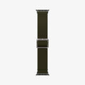 AMP02292 - Apple Watch Series (Apple Watch (41mm)/Apple Watch (38mm)) Watch Band Lite Fit in khaki showing the watch band laid out flat