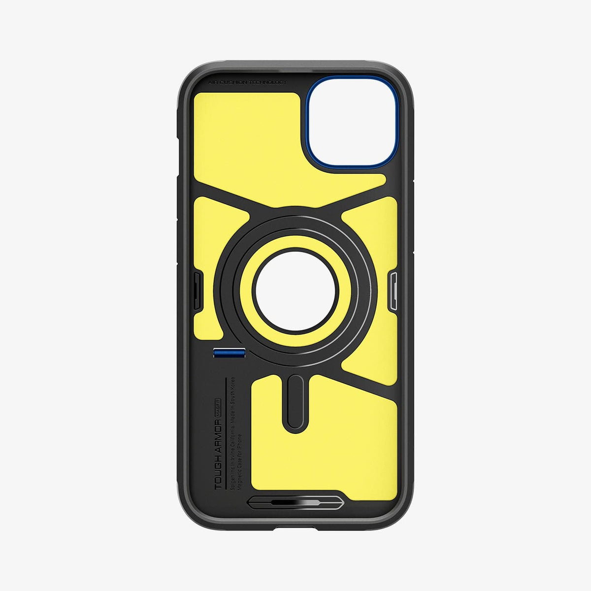 ACS04917 - iPhone 14 Plus Case Tough Armor (MagFit) in navy blue showing the inside of case