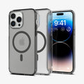 ACS05586 - iPhone 14 Pro Case Ultra Hybrid (MagFit) in frost black showing the back, inside and front