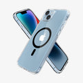 ACS04903 - iPhone 14 Plus Case Ultra Hybrid (MagFit) in black showing the back, sides and front