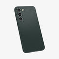 ACS05713 - Galaxy S23 Case Liquid Air in abyss green showing the back and partial bottom
