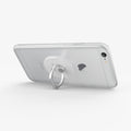 SGP11760 - Style Ring in white showing the phone propped up by ring attached to back of device