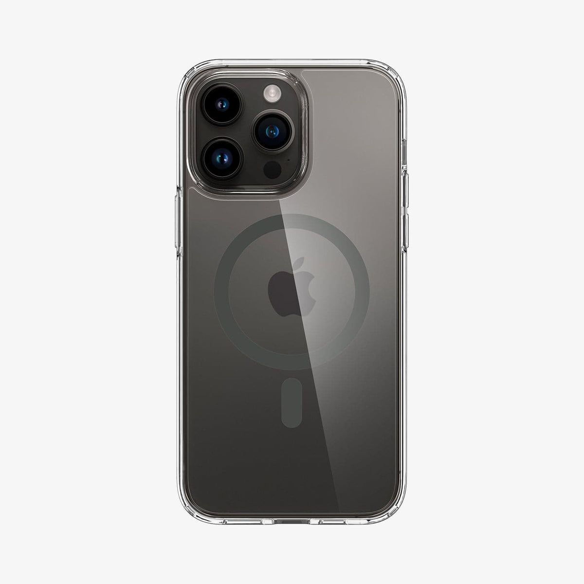 ACS04826 - iPhone 14 Pro Max Case Ultra Hybrid (MagFit) in graphite showing the back