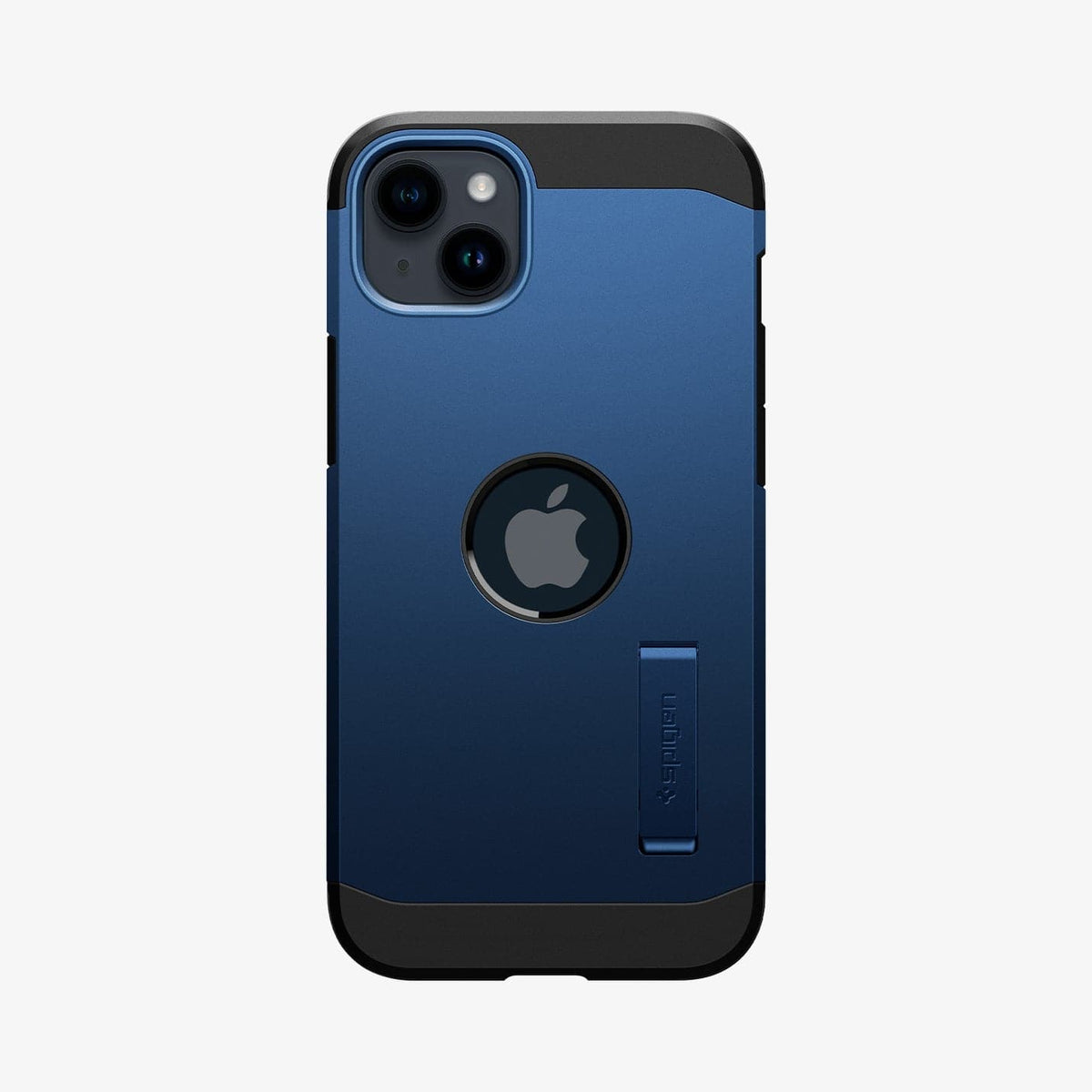 ACS04917 - iPhone 14 Plus Case Tough Armor (MagFit) in navy blue showing the back